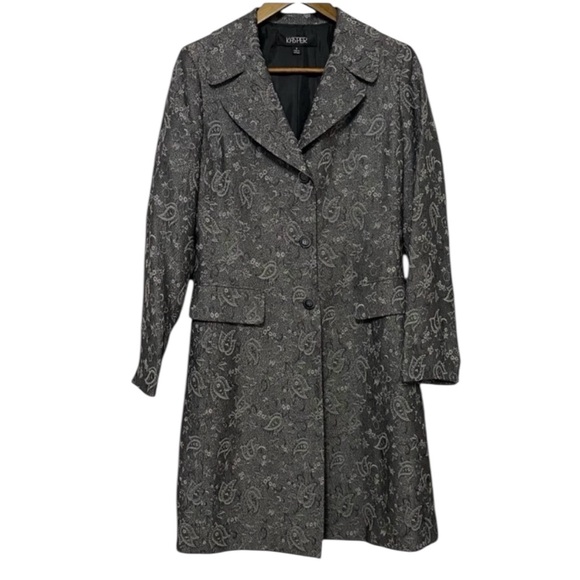 Kasper Jackets & Blazers - Kasper Elegant Gray Paisley Women's Coat Size 16